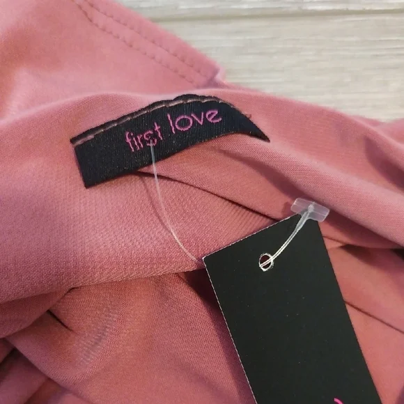 First Love Pink Ruffled Off-Shoulder Blouse - Picture 8 of 13